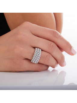 Anello Unoaerre in argento bianco Chicco 711ECA0110000 mis. 14 dettaglio